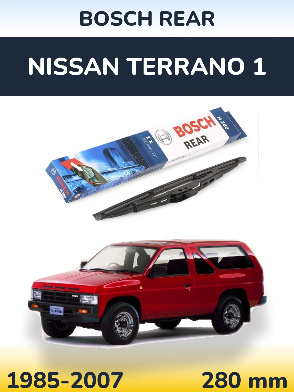 Torkarblad BOSCH Rear för Nissan Terrano 1