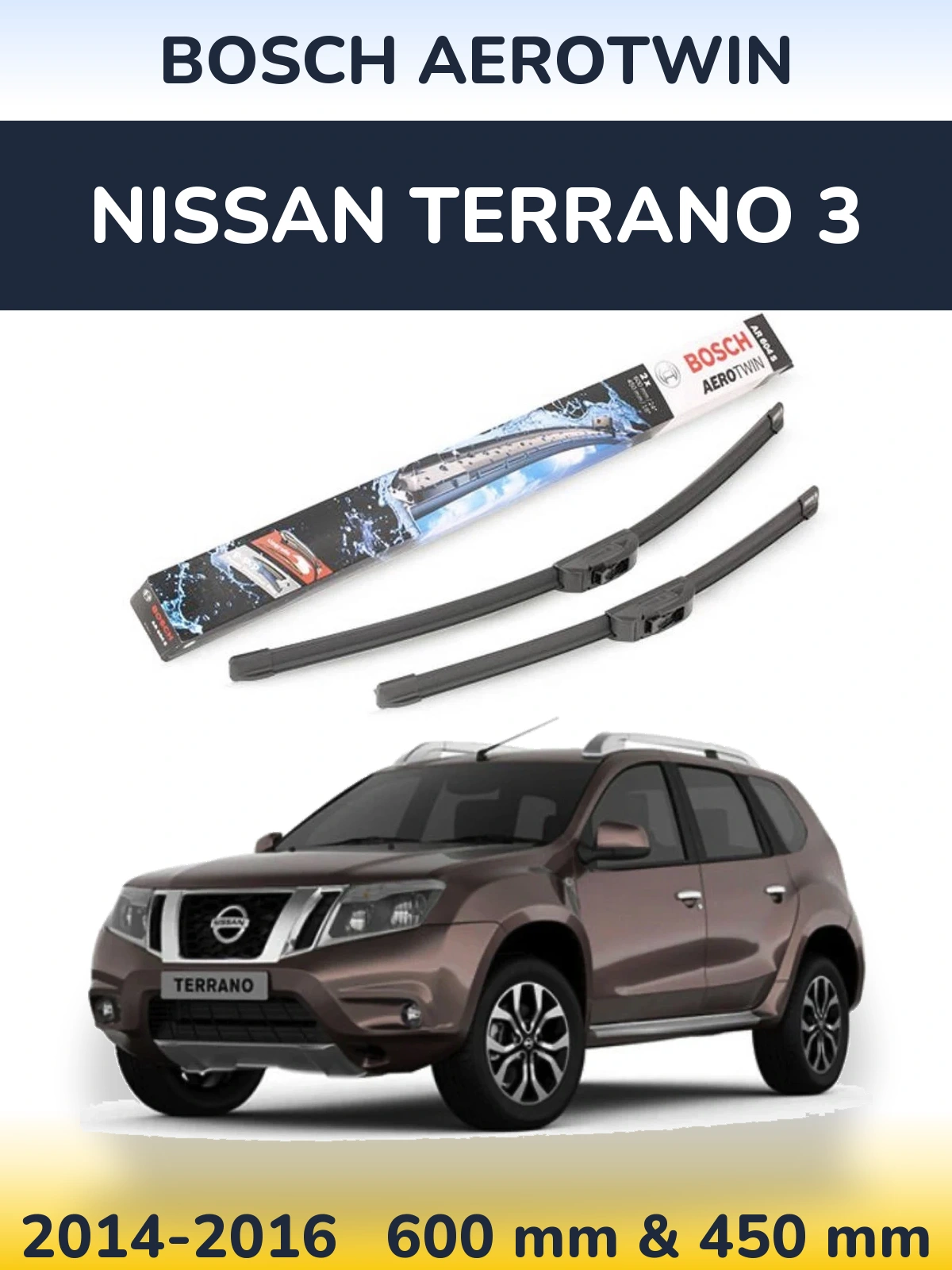 Torkarblad BOSCH AeroTwin för Nissan Terrano 3