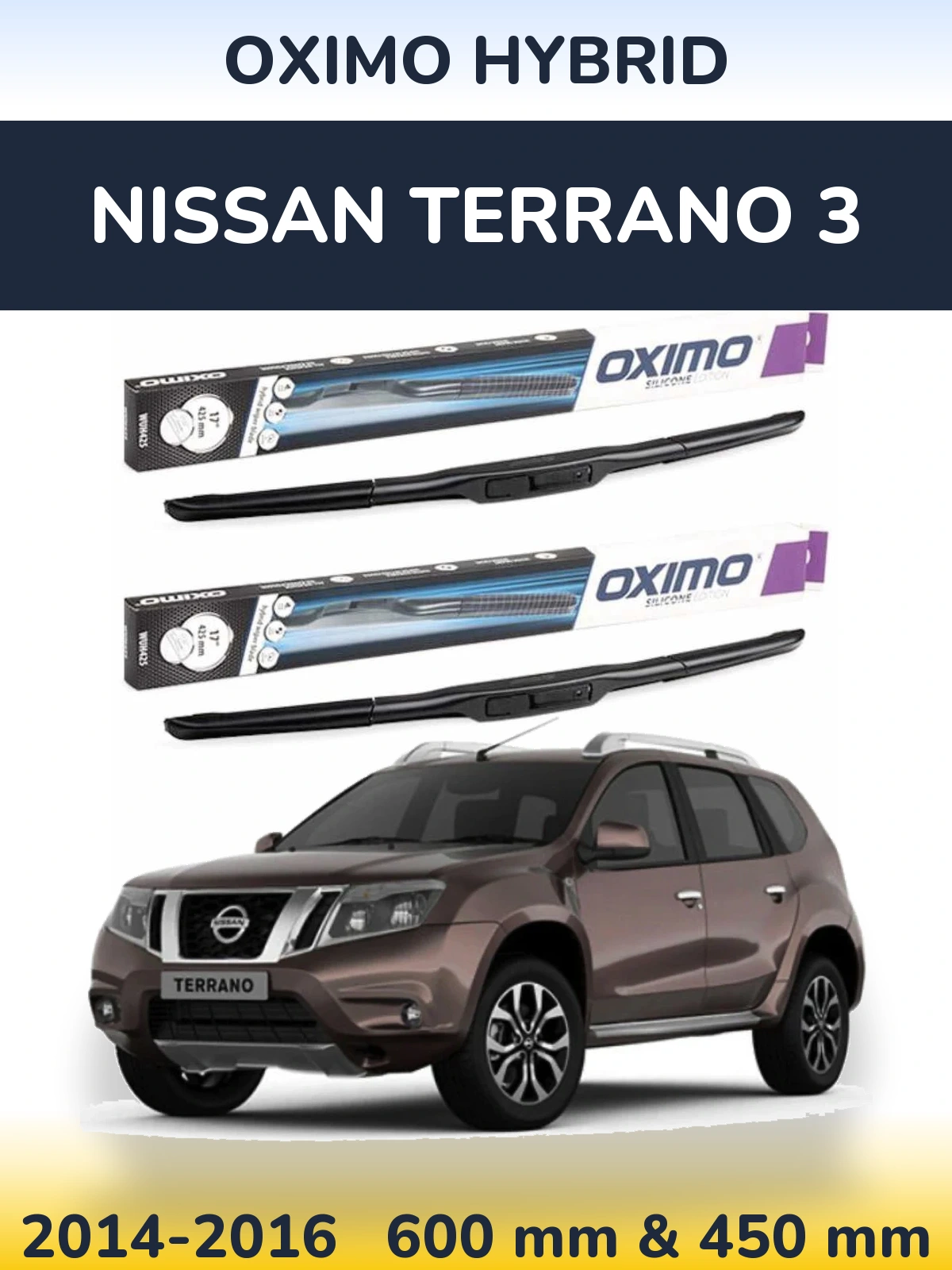 Torkarblad Oximo Hybrid för Nissan Terrano 3