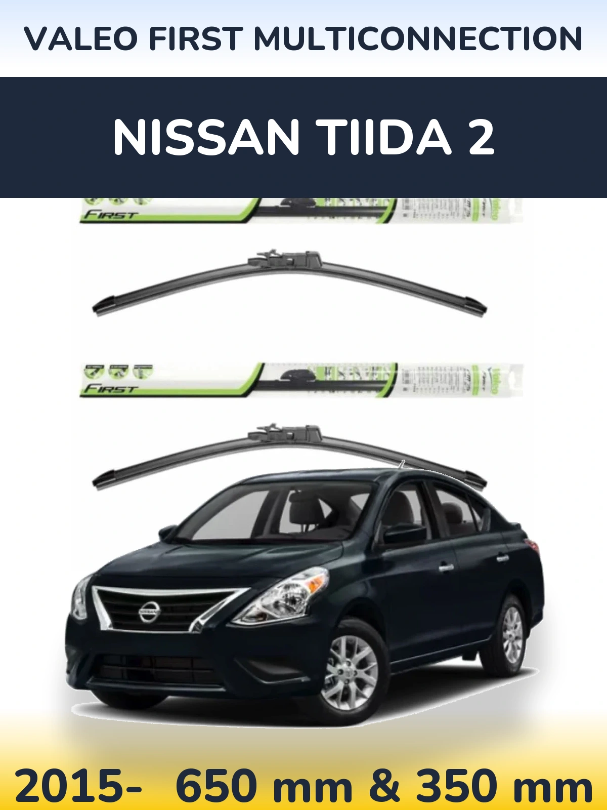 Torkarblad Valeo First MultiConnection för Nissan Tiida 2