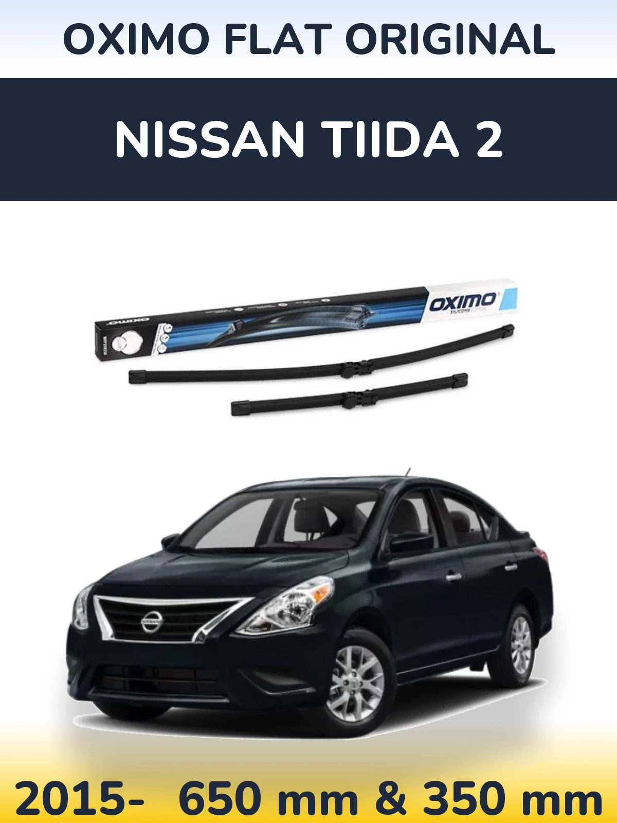 Torkarblad Oximo Flat Original för Nissan Tiida 2