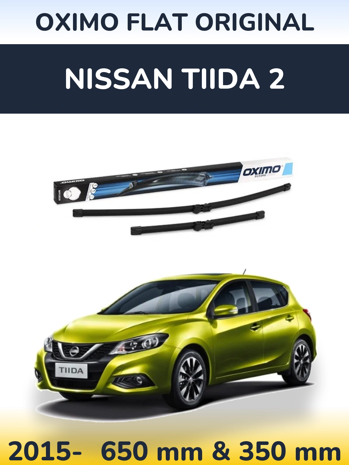 Torkarblad Oximo Flat Original för Nissan Tiida 2