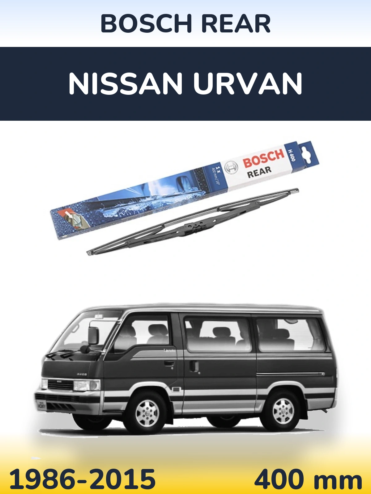 Torkarblad BOSCH Rear för Nissan Urvan