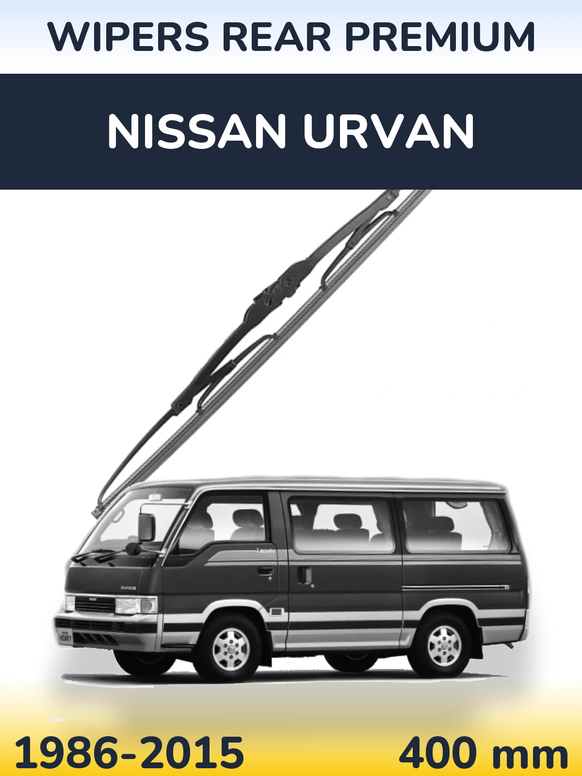 Задний дворник WIPERS REAR PREMIUM 400 мм для Nissan Urvan 1986-2015