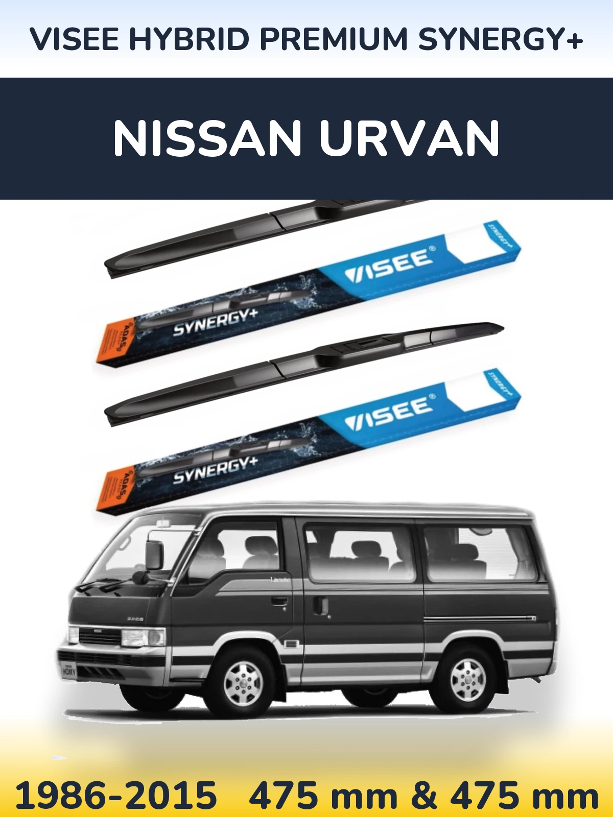 Torkarblad VISEE HYBRID PREMIUM SYNERGY+ för Nissan Urvan