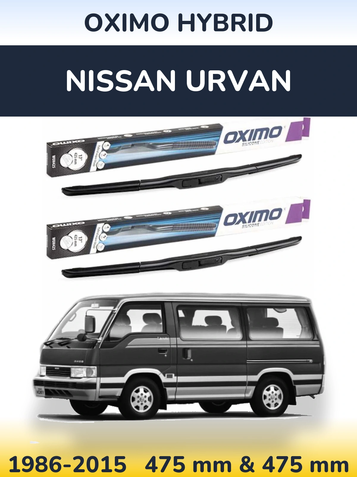 Torkarblad Oximo Hybrid för Nissan Urvan
