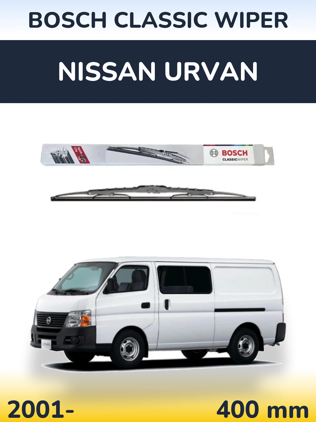 Torkarblad BOSCH Classic Wiper för Nissan Urvan