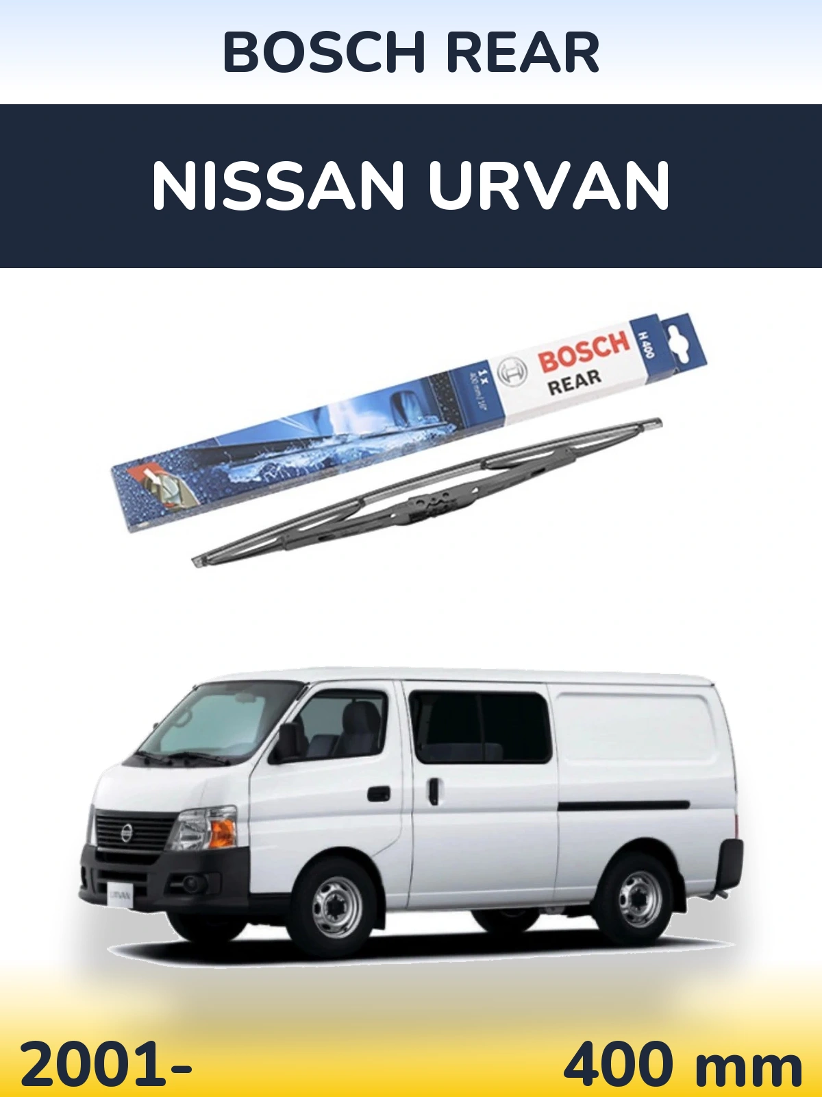 Torkarblad BOSCH Rear för Nissan Urvan