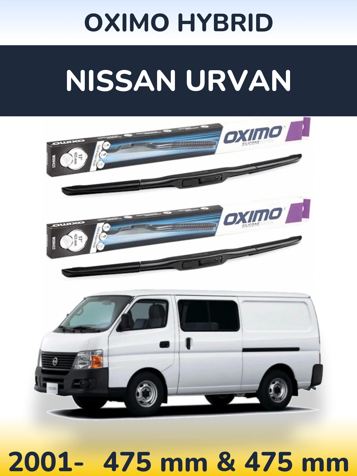 Torkarblad Oximo Hybrid för Nissan Urvan