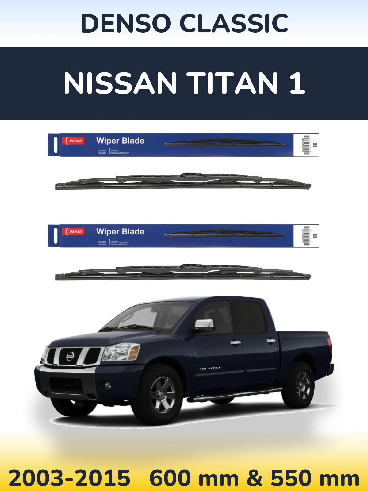 Torkarblad Denso Classic för Nissan Titan 1