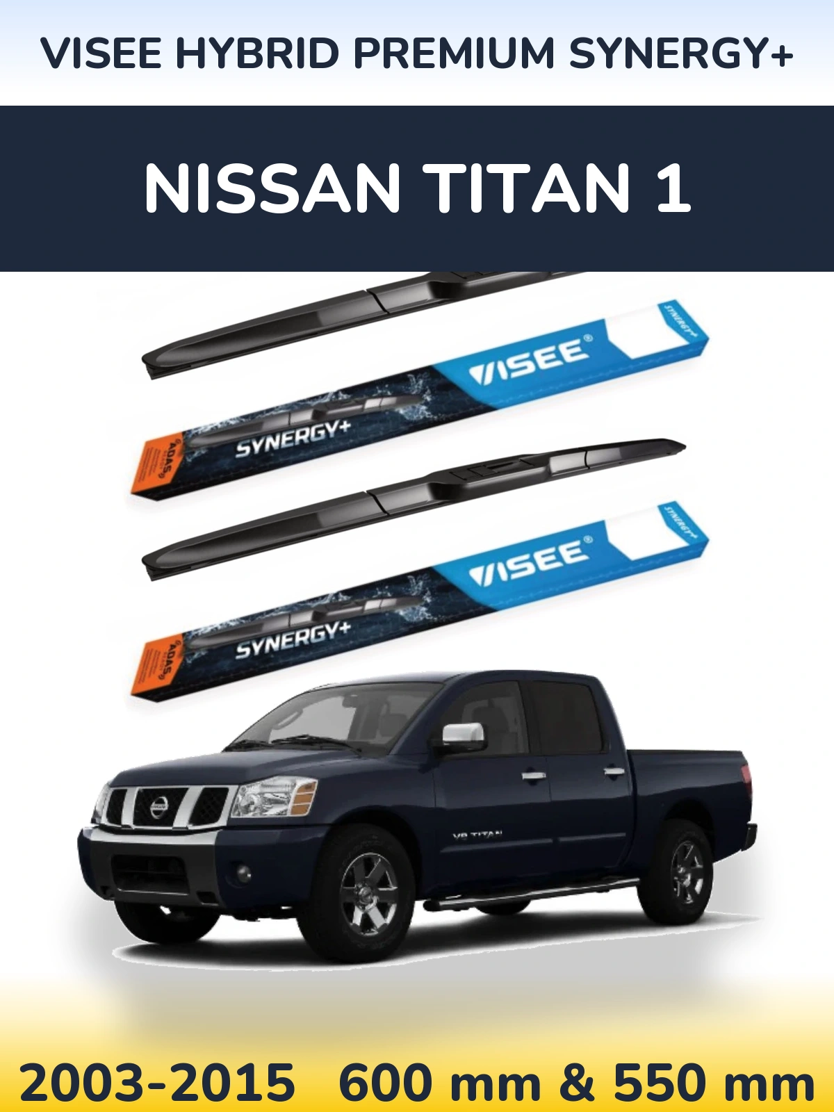 Torkarblad VISEE HYBRID PREMIUM SYNERGY+ för Nissan Titan 1