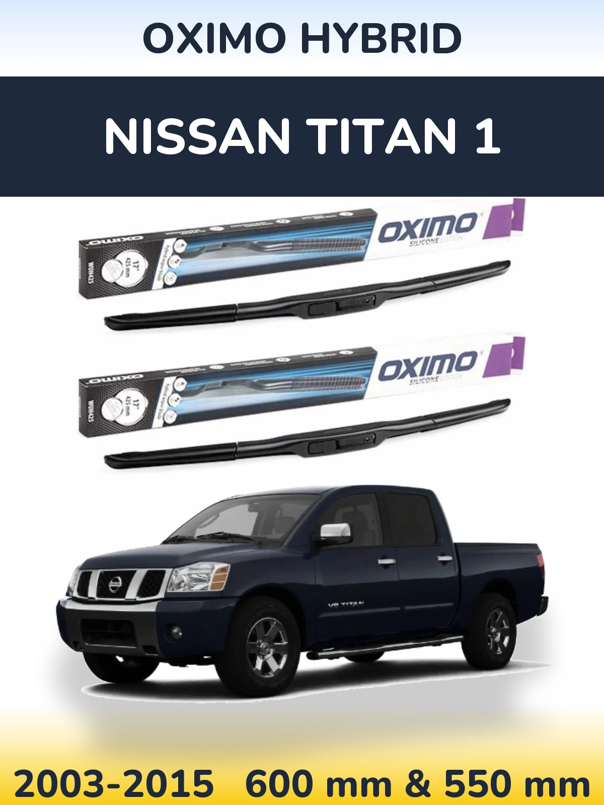 Torkarblad Oximo Hybrid för Nissan Titan 1