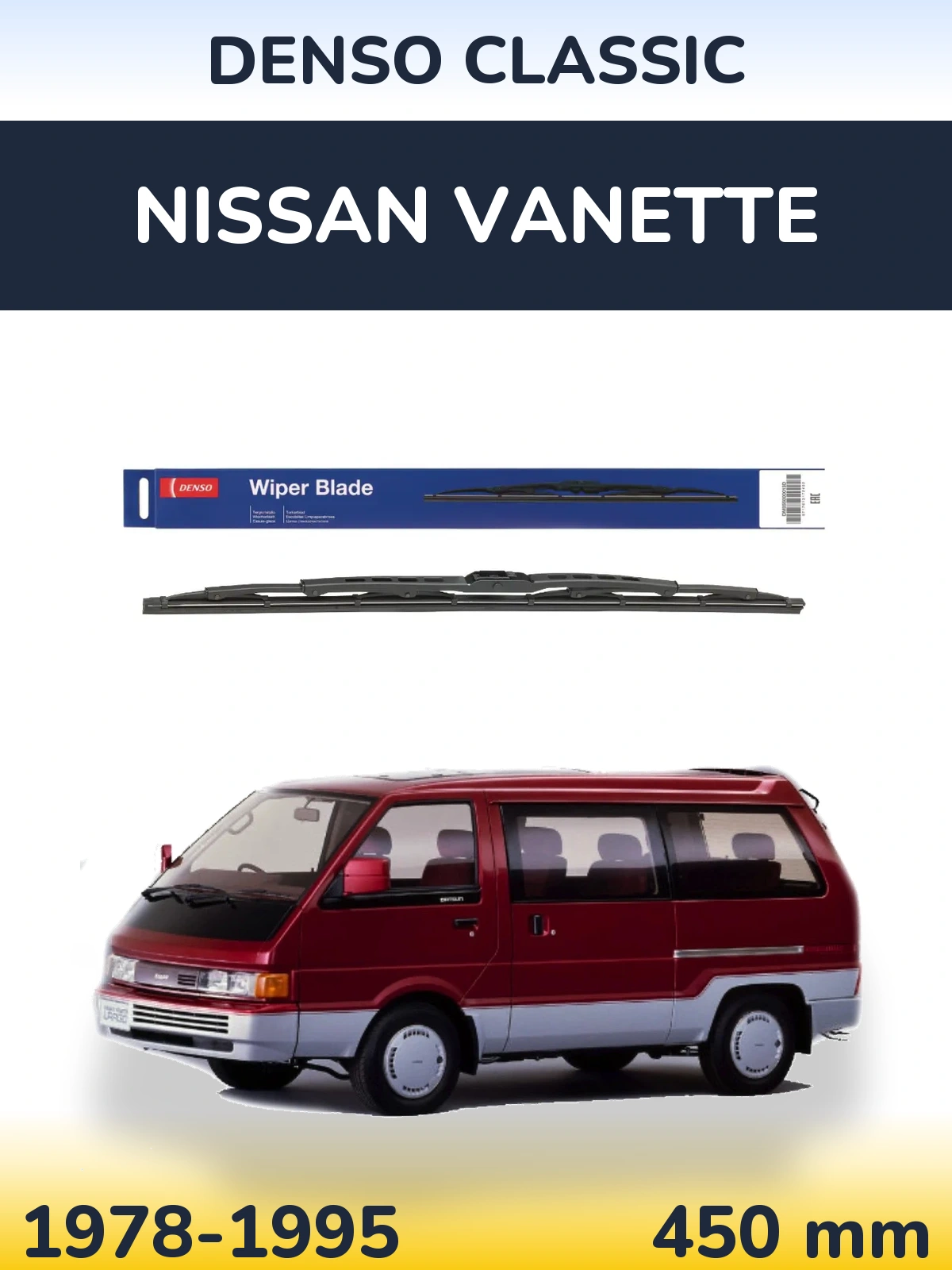 Torkarblad Denso Classic för Nissan Vanette