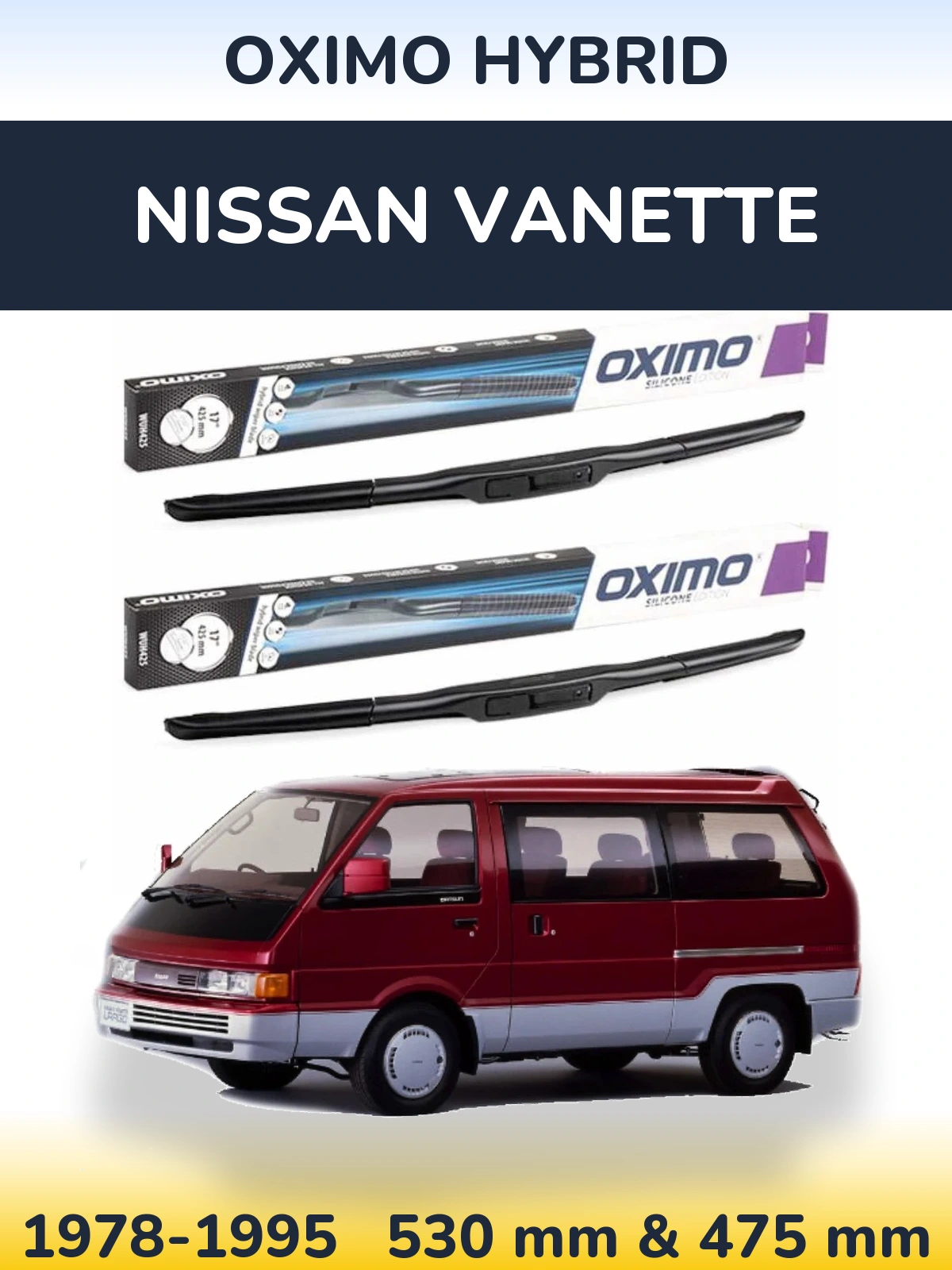 Torkarblad Oximo Hybrid för Nissan Vanette