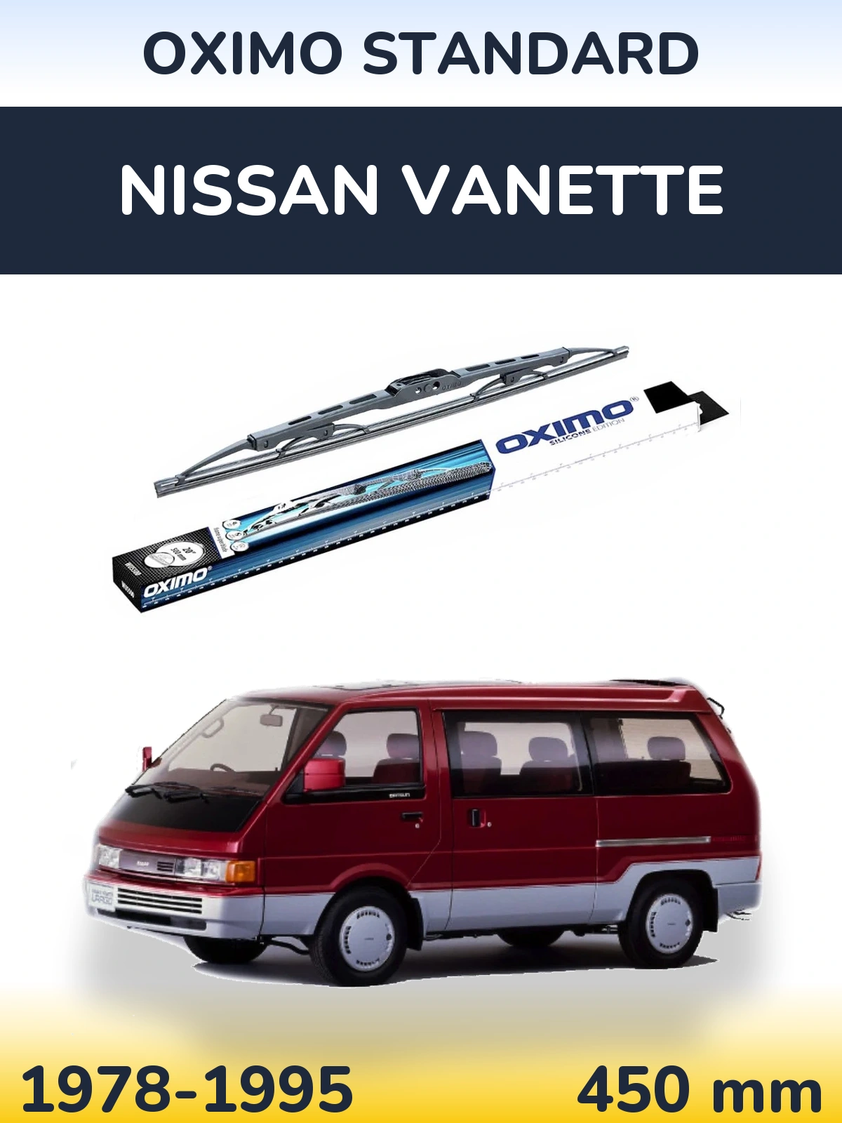 Torkarblad Oximo Standard för Nissan Vanette