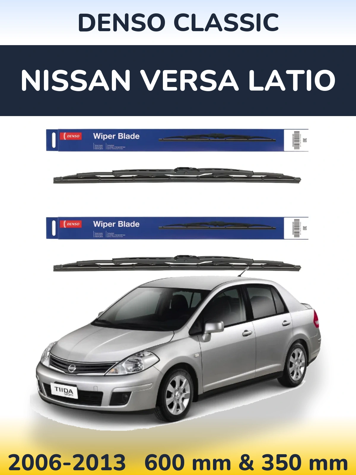 Torkarblad Denso Classic för Nissan Versa Latio