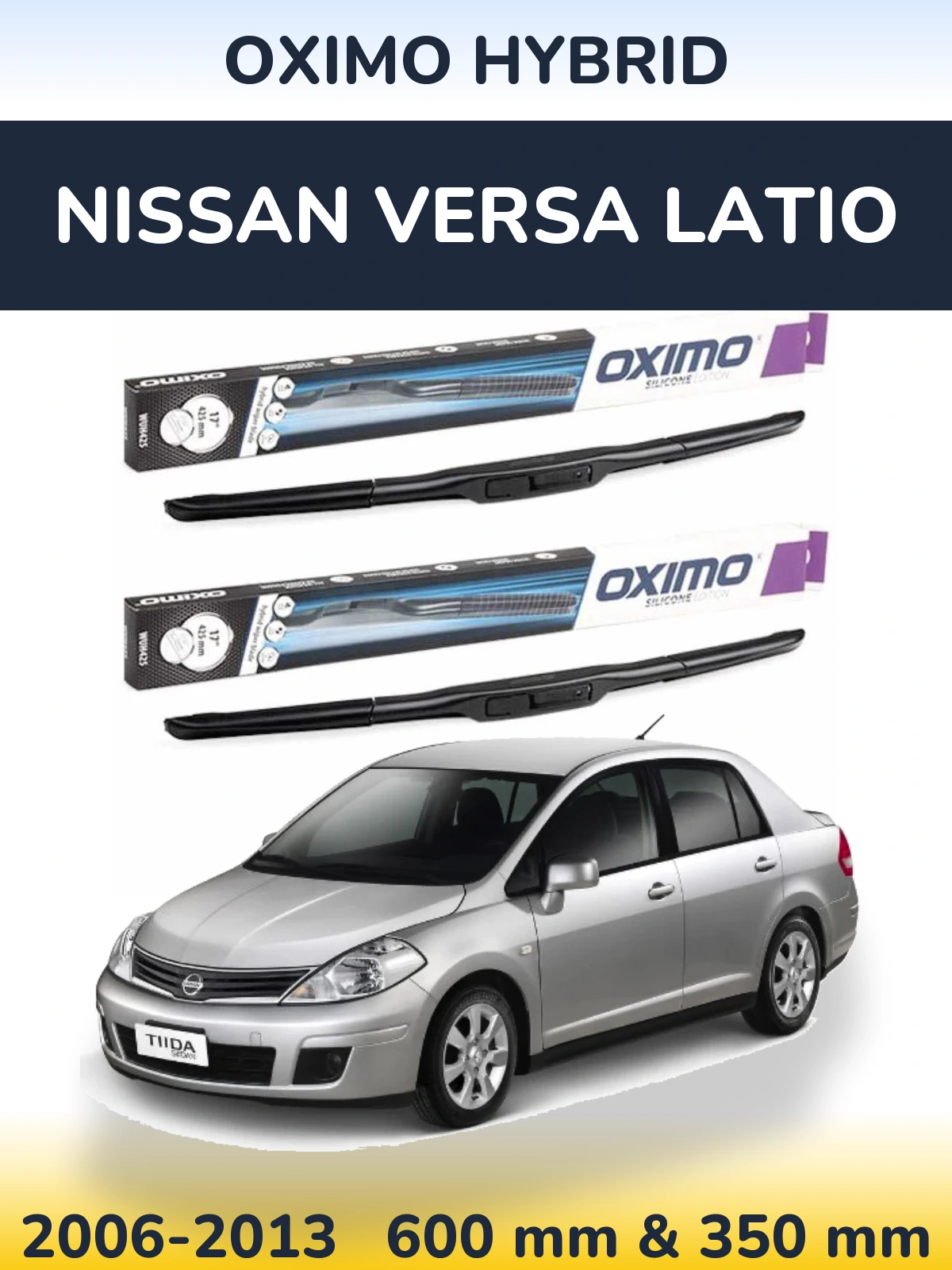 Torkarblad Oximo Hybrid för Nissan Versa Latio