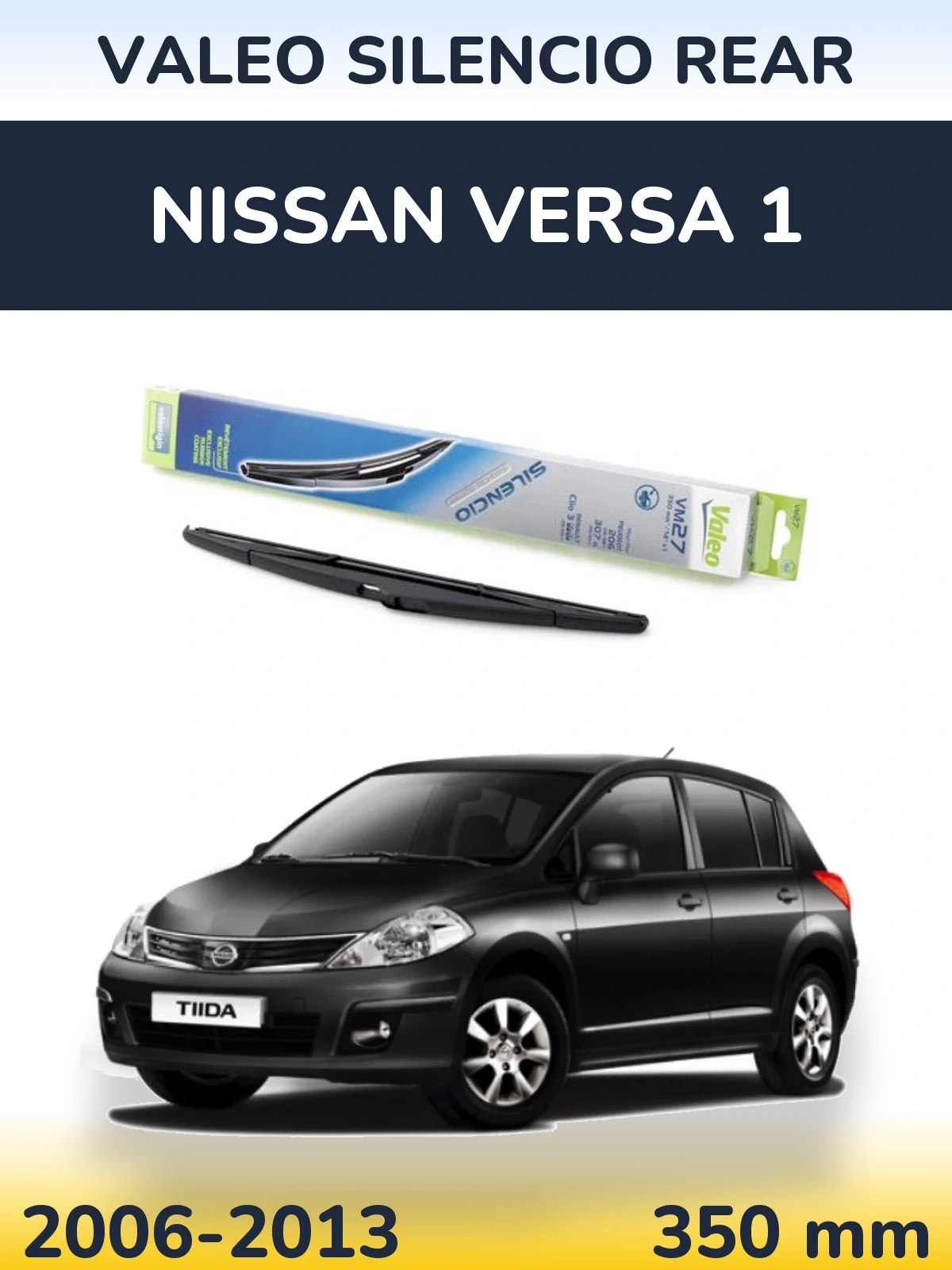 Torkarblad Valeo Silencio Rear för Nissan Versa 1