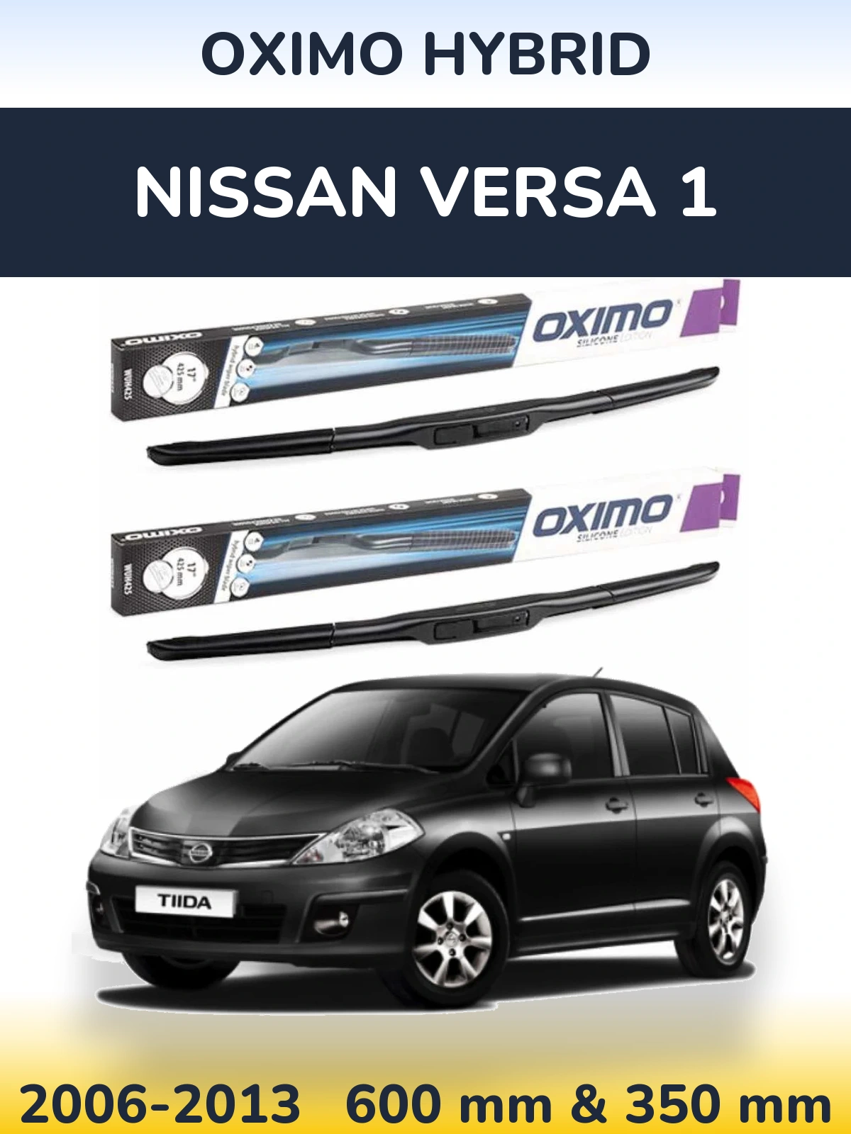 Torkarblad Oximo Hybrid för Nissan Versa 1