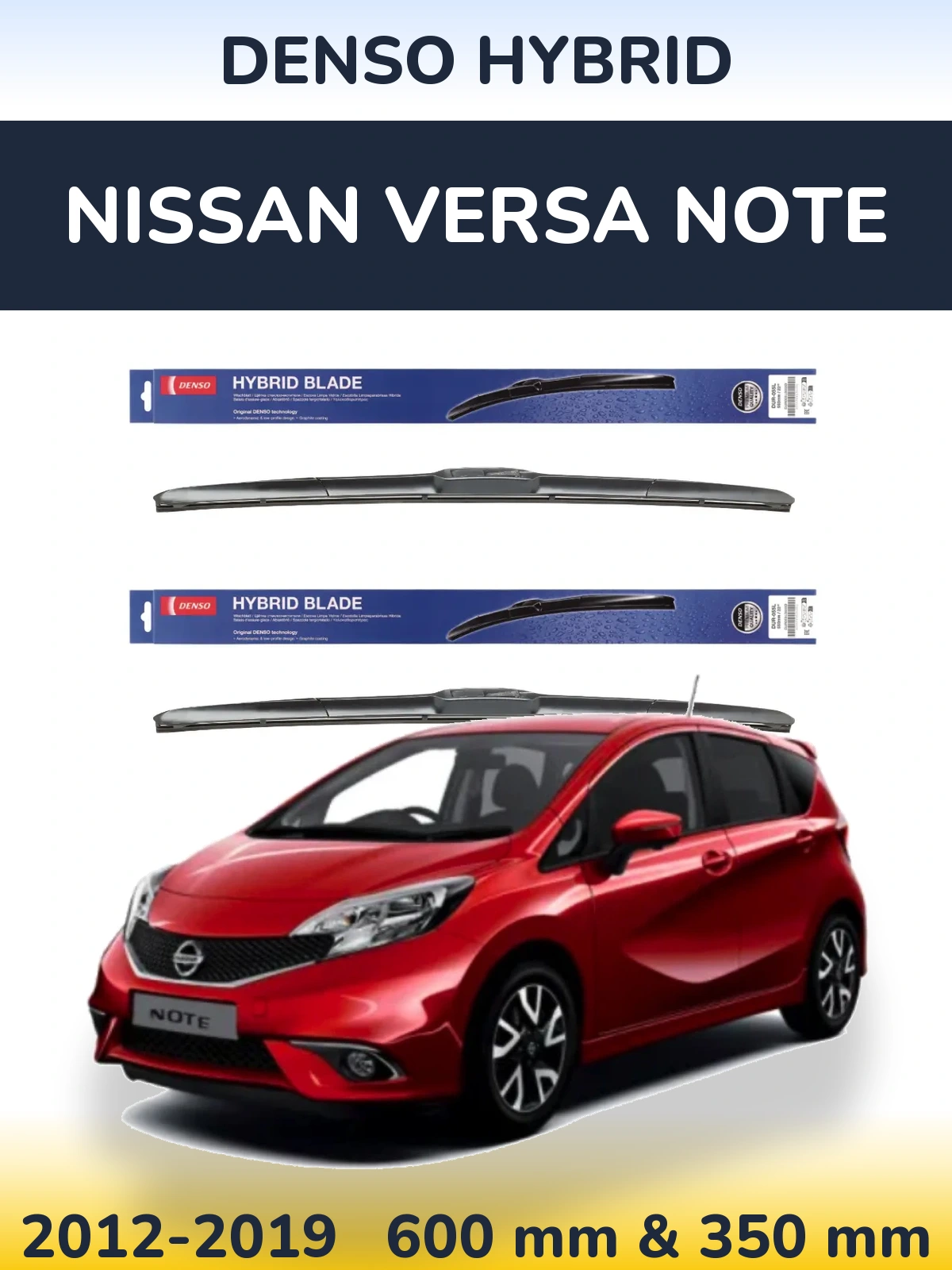 Torkarblad Denso Hybrid för Nissan Versa Note