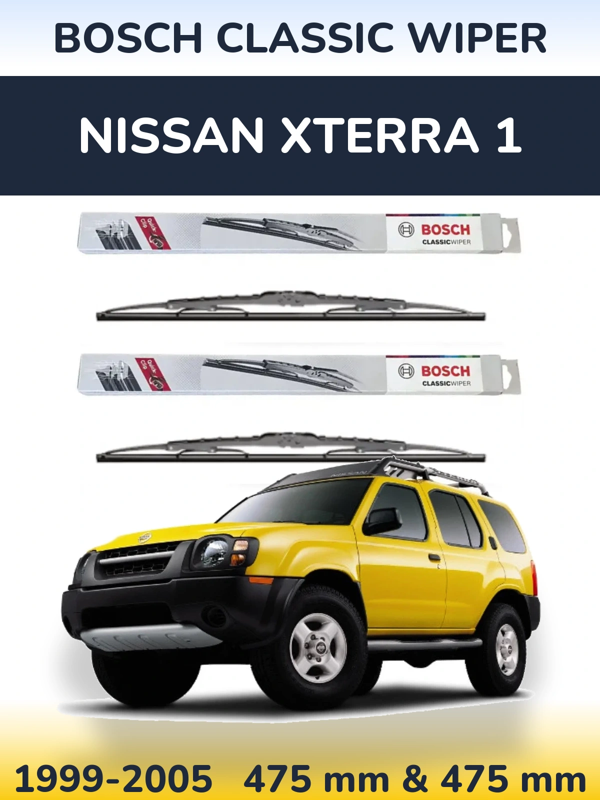Torkarblad BOSCH Classic Wiper för Nissan Xterra 1