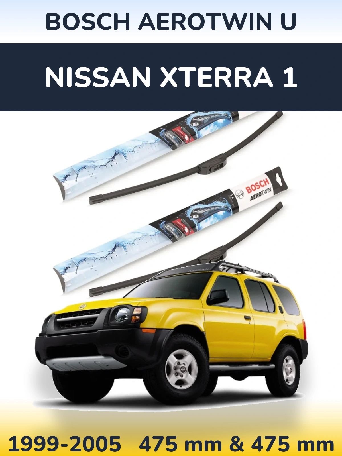 Torkarblad BOSCH AeroTwin U för Nissan Xterra 1