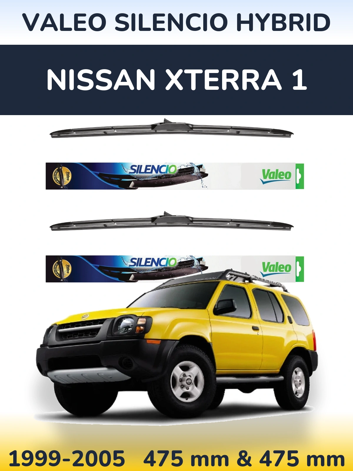 Torkarblad Valeo Silencio Hybrid för Nissan Xterra 1