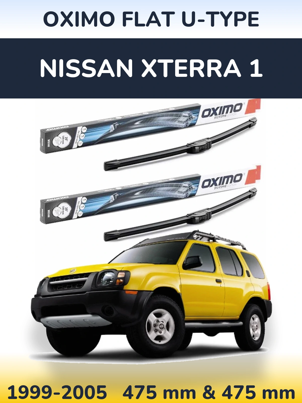 Torkarblad Oximo Flat U-type för Nissan Xterra 1