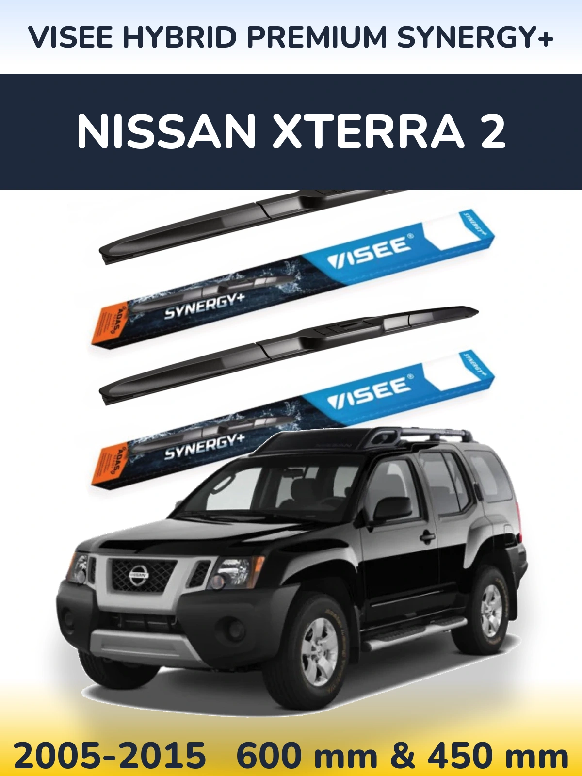 Torkarblad VISEE HYBRID PREMIUM SYNERGY+ för Nissan Xterra 2