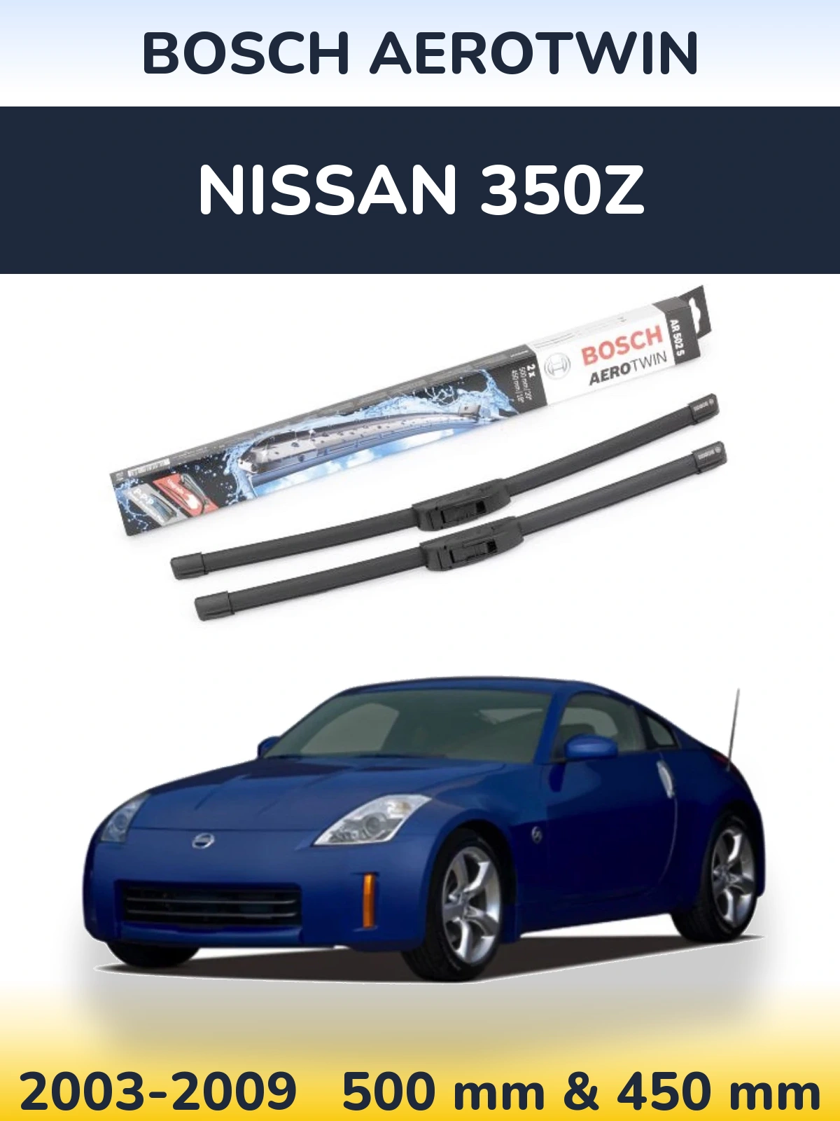 Torkarblad BOSCH AeroTwin för Nissan 350Z