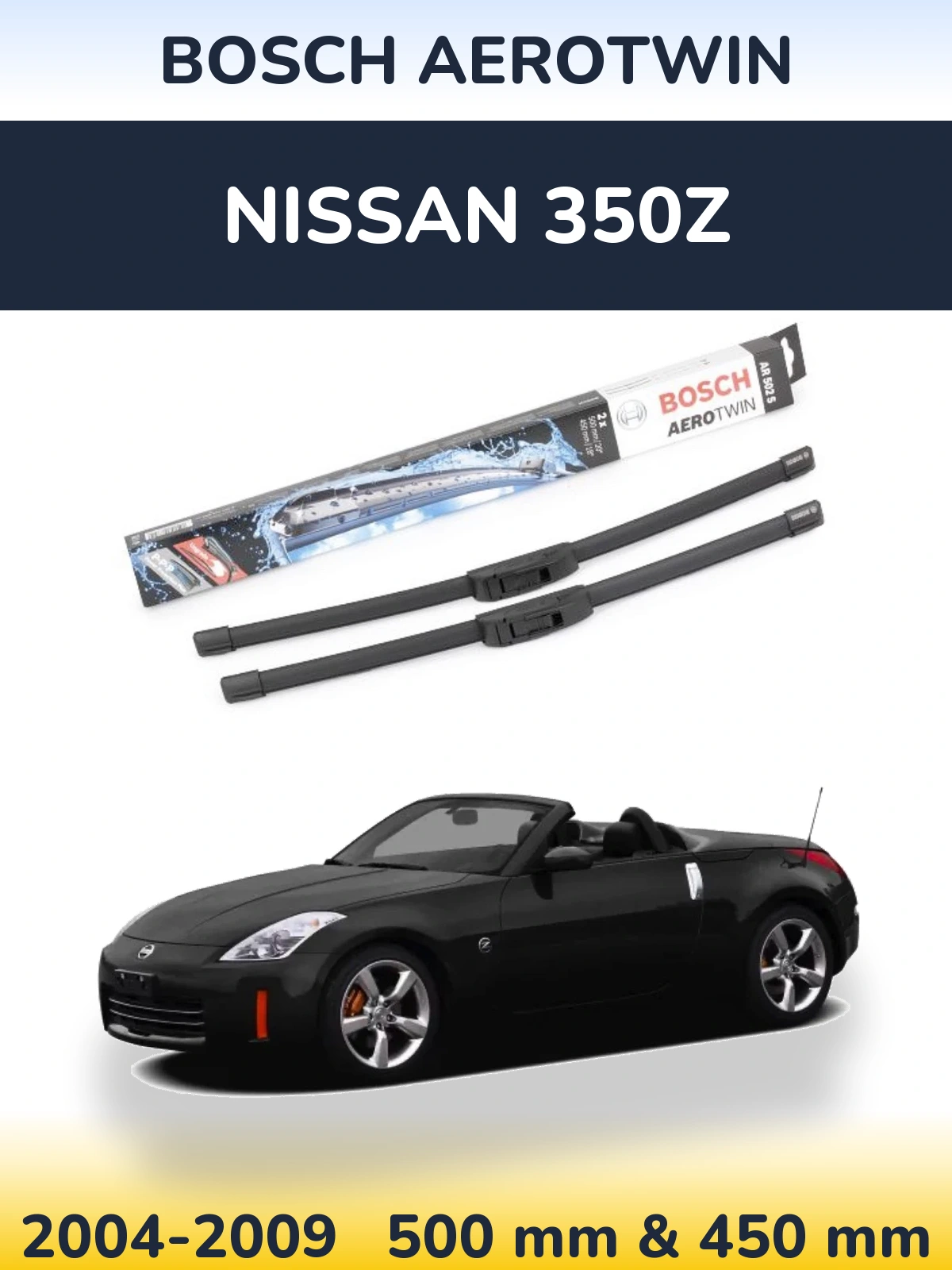 Torkarblad BOSCH AeroTwin för Nissan 350Z