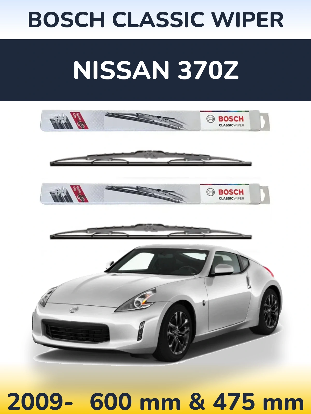 Torkarblad BOSCH Classic Wiper för Nissan 370Z