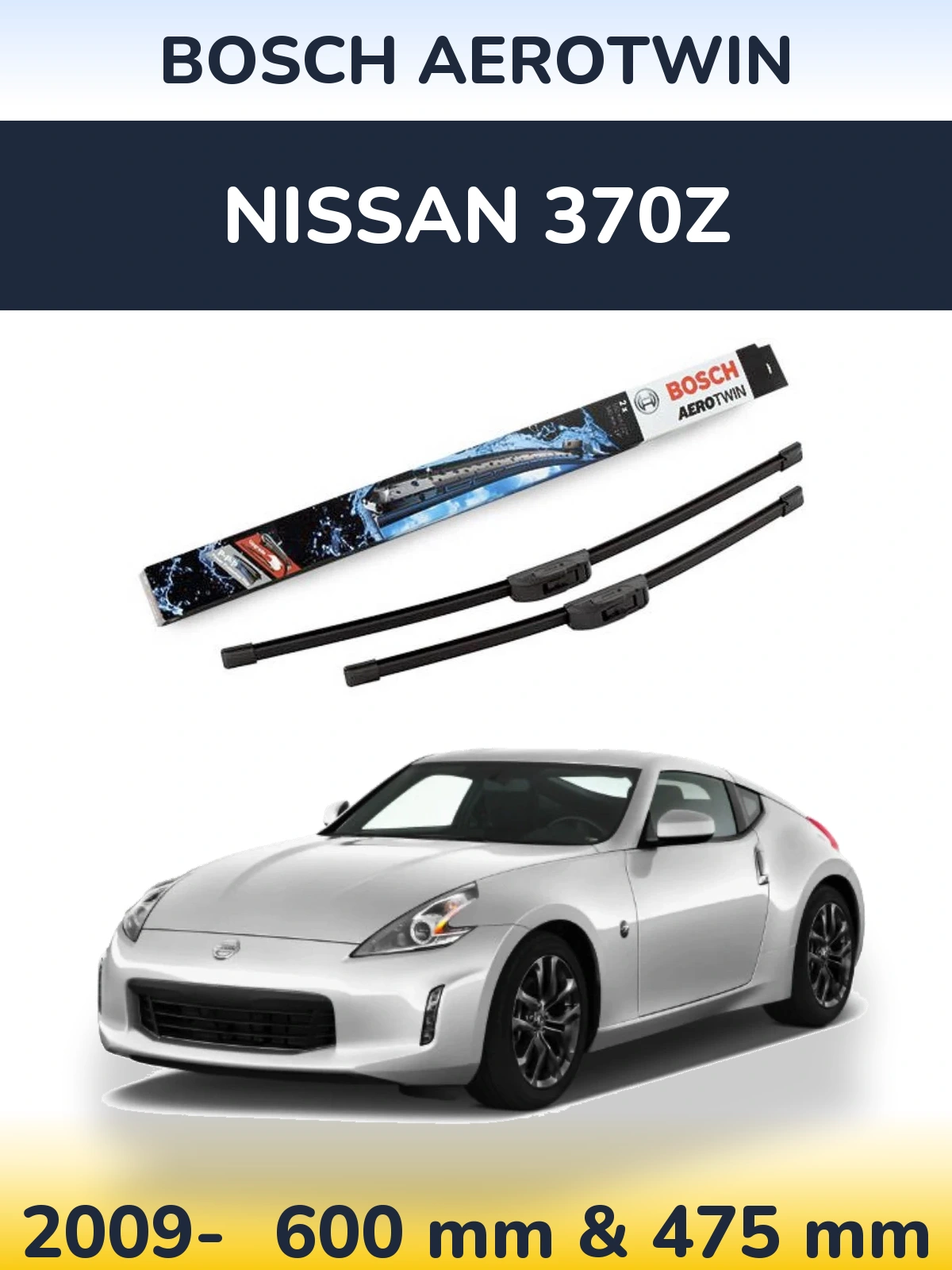 Torkarblad BOSCH AeroTwin för Nissan 370Z