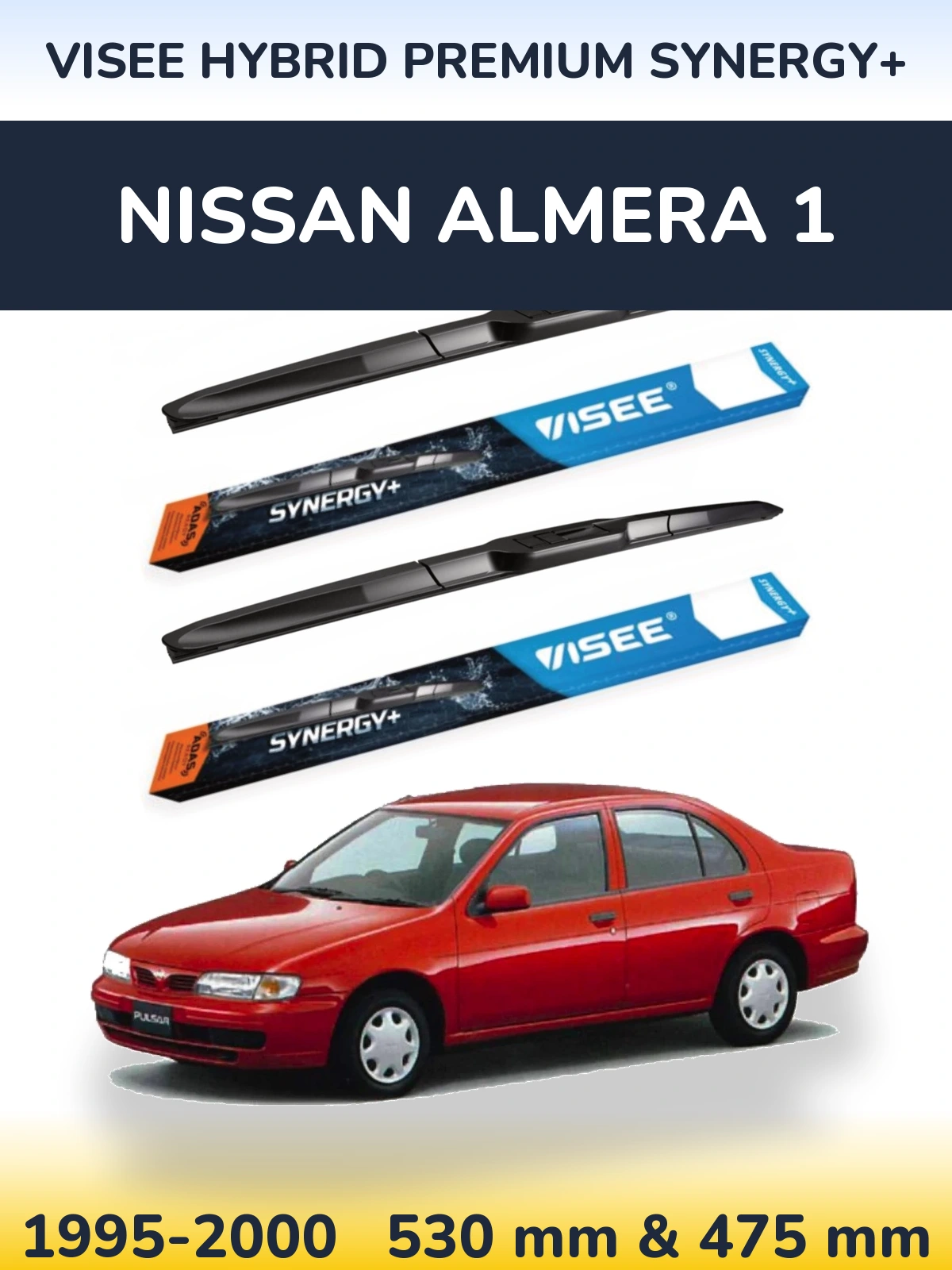 Torkarblad VISEE HYBRID PREMIUM SYNERGY+ för Nissan Almera 1