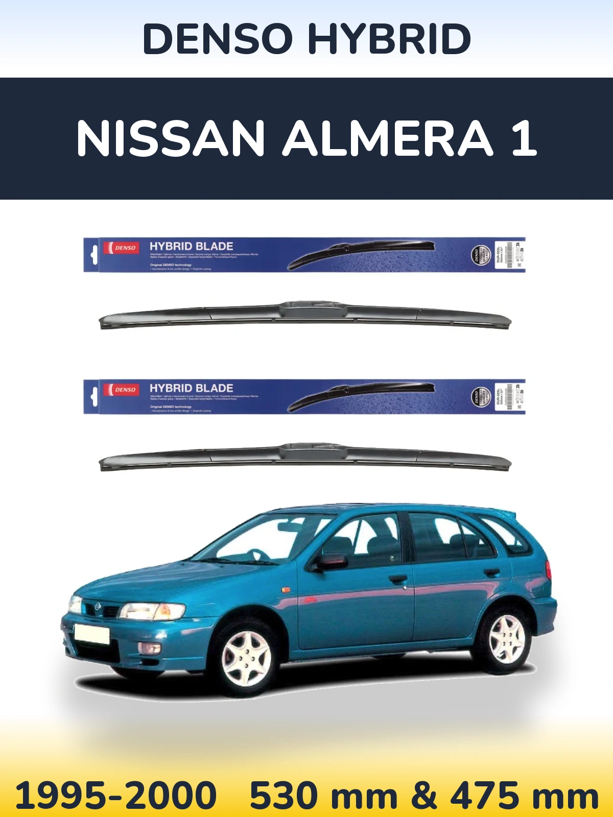 Torkarblad Denso Hybrid för Nissan Almera 1