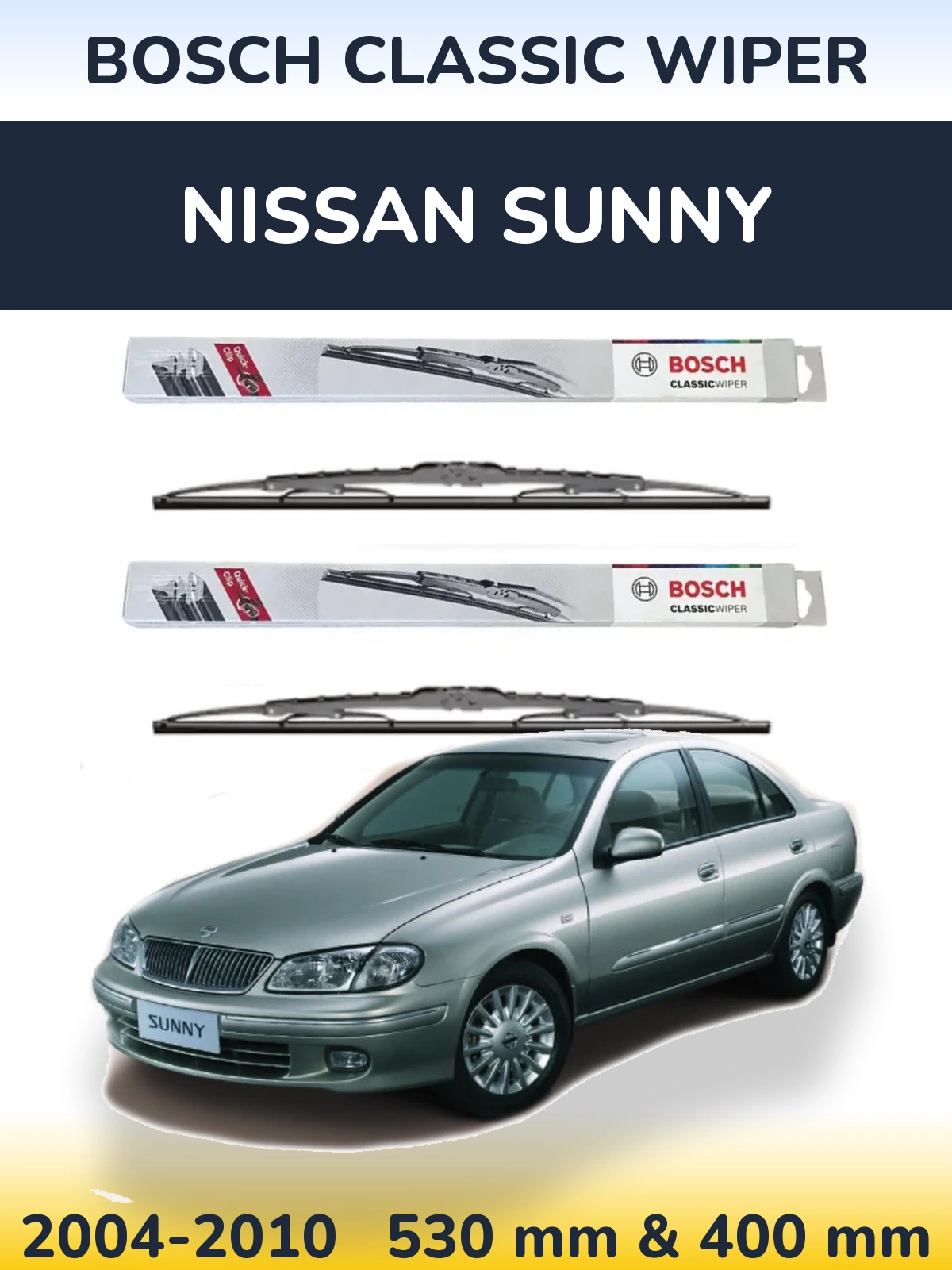 Torkarblad BOSCH Classic Wiper för Nissan Sunny