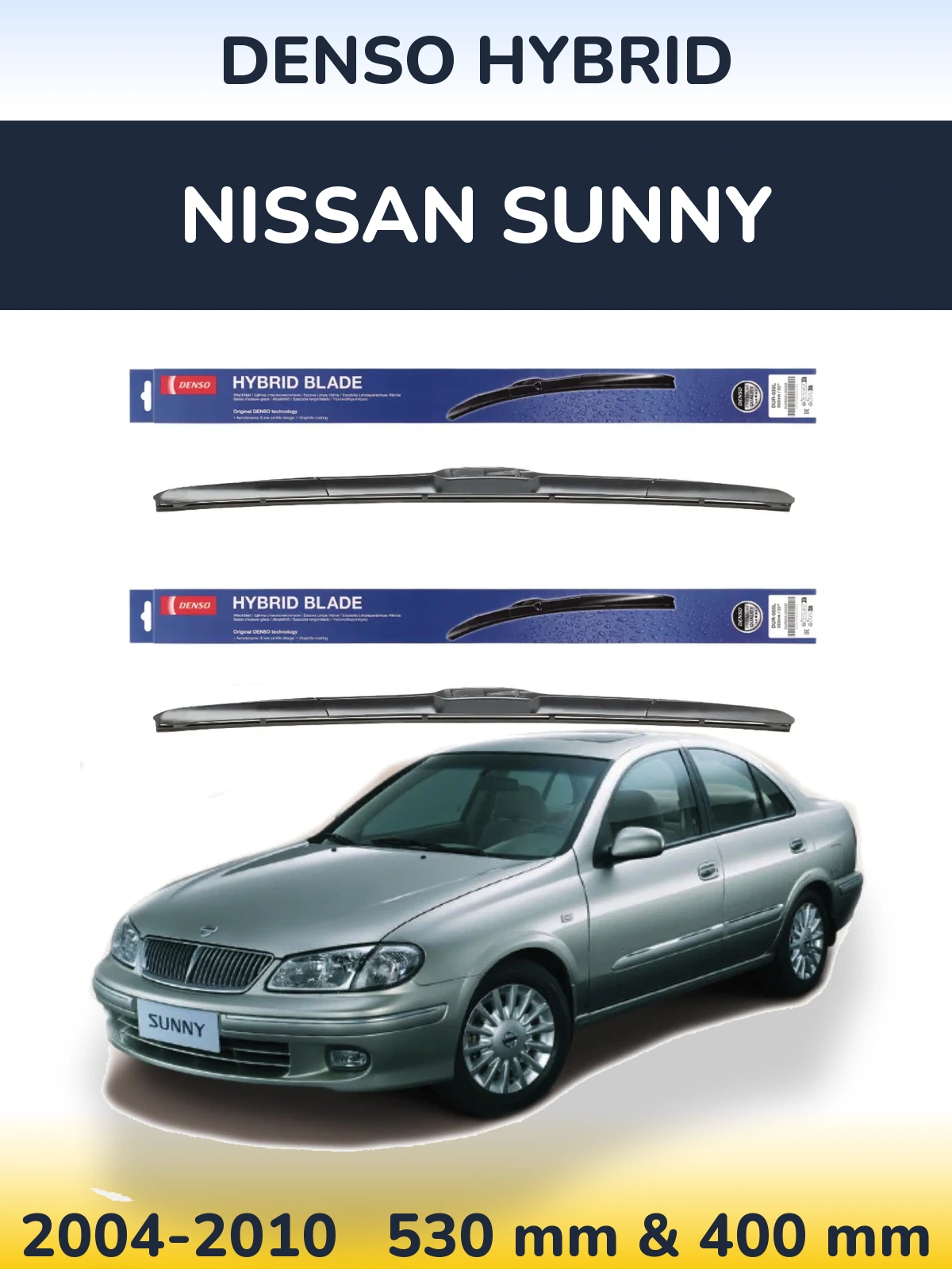 Torkarblad Denso Hybrid för Nissan Sunny