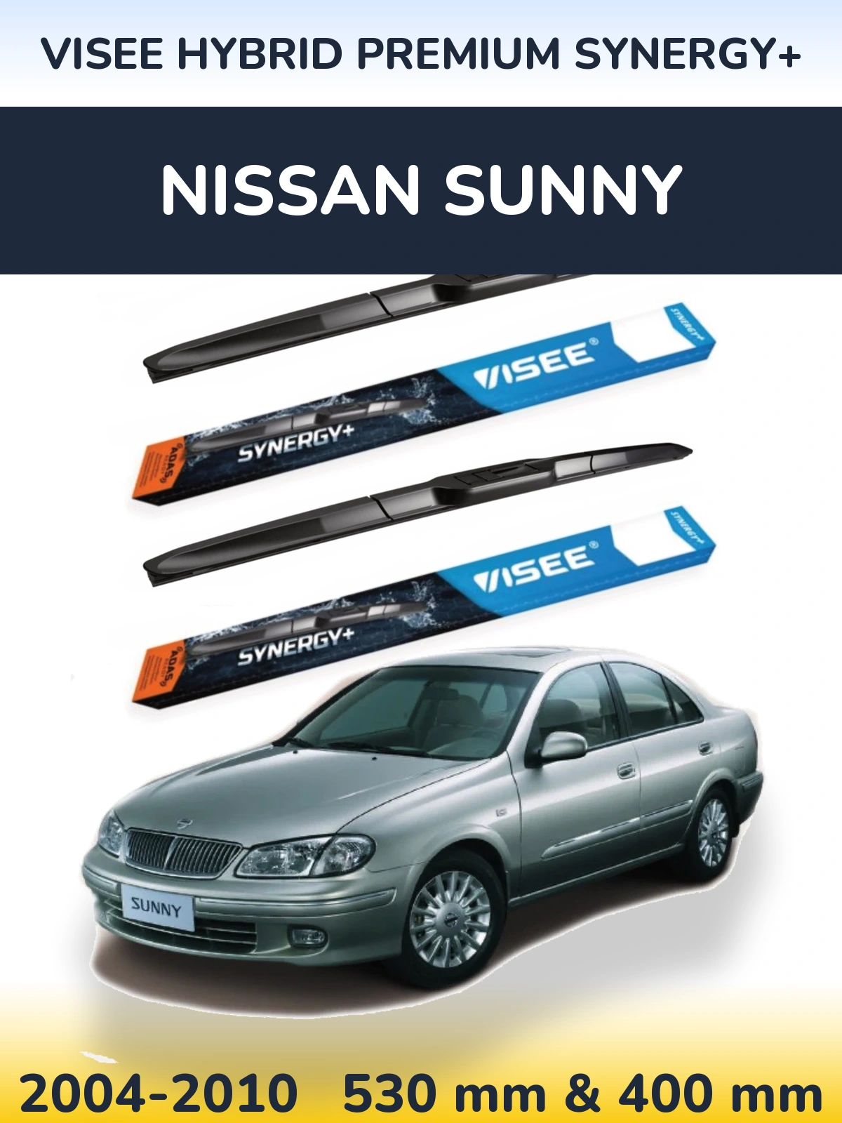 Torkarblad VISEE HYBRID PREMIUM SYNERGY+ för Nissan Sunny