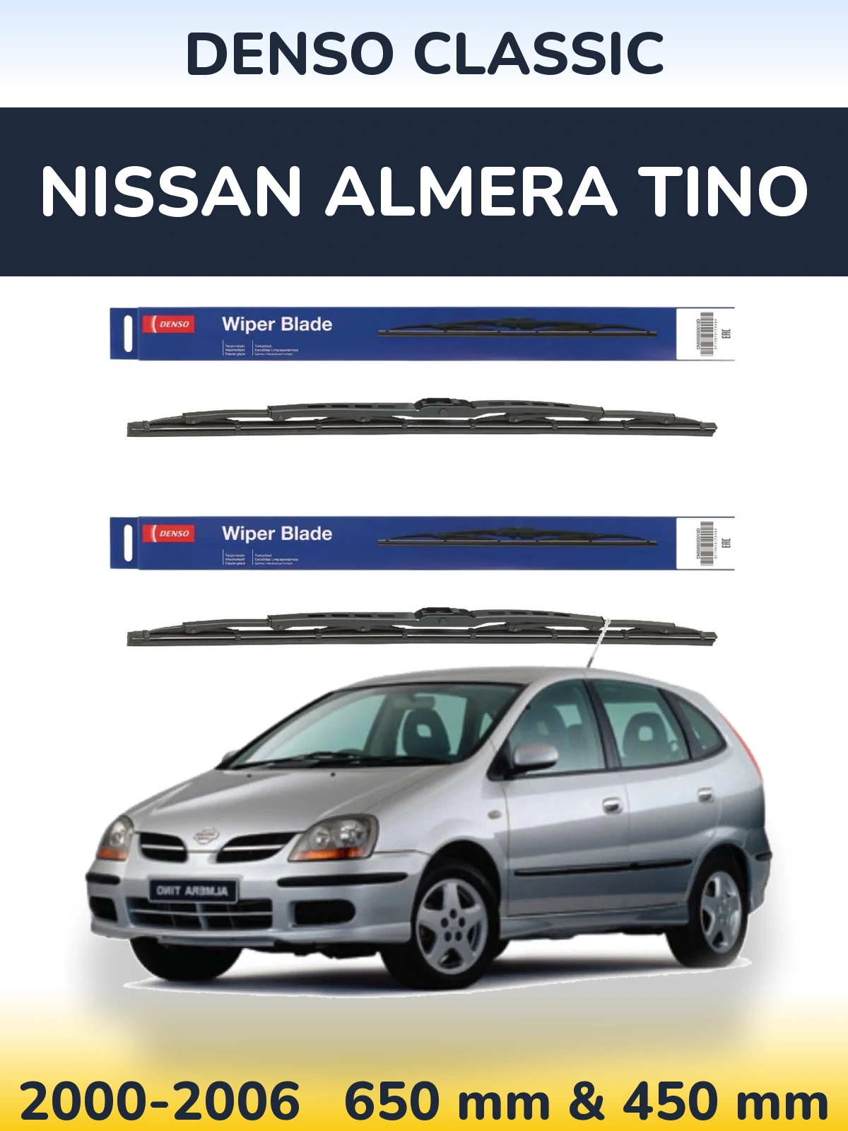 Torkarblad Denso Classic för Nissan Almera Tino