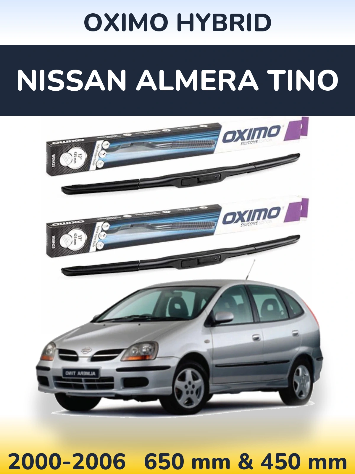 Torkarblad Oximo Hybrid för Nissan Almera Tino