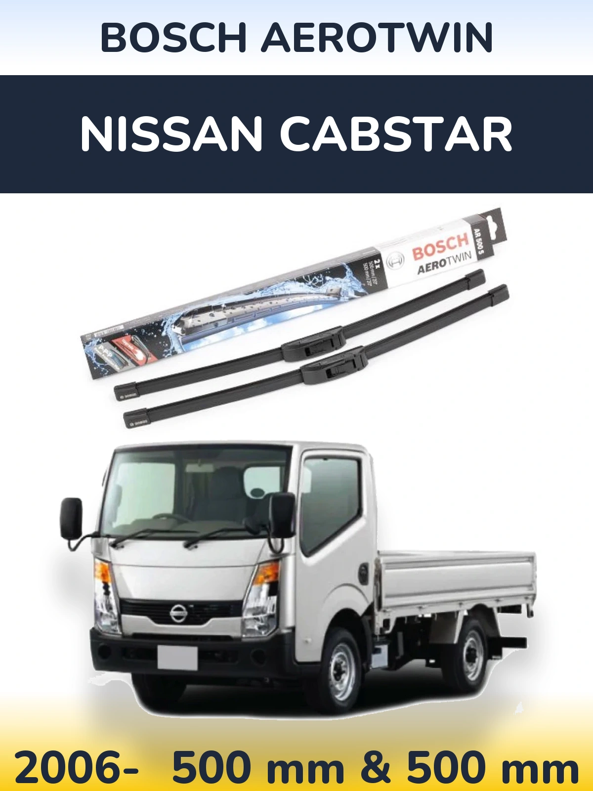 Torkarblad BOSCH AeroTwin för Nissan Cabstar