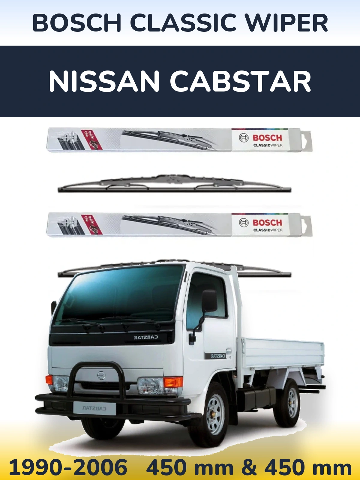 Torkarblad BOSCH Classic Wiper för Nissan Cabstar
