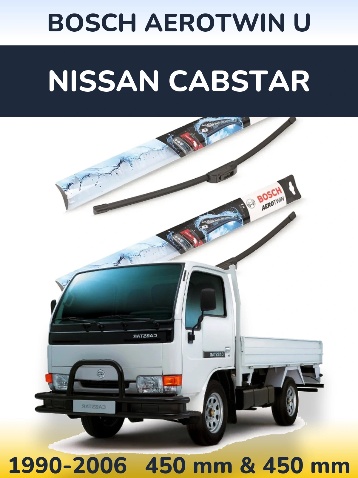 Torkarblad BOSCH AeroTwin U för Nissan Cabstar
