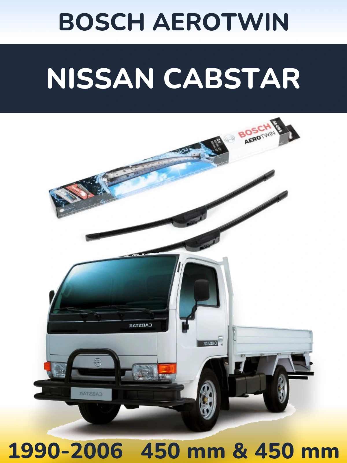 Torkarblad BOSCH AeroTwin för Nissan Cabstar