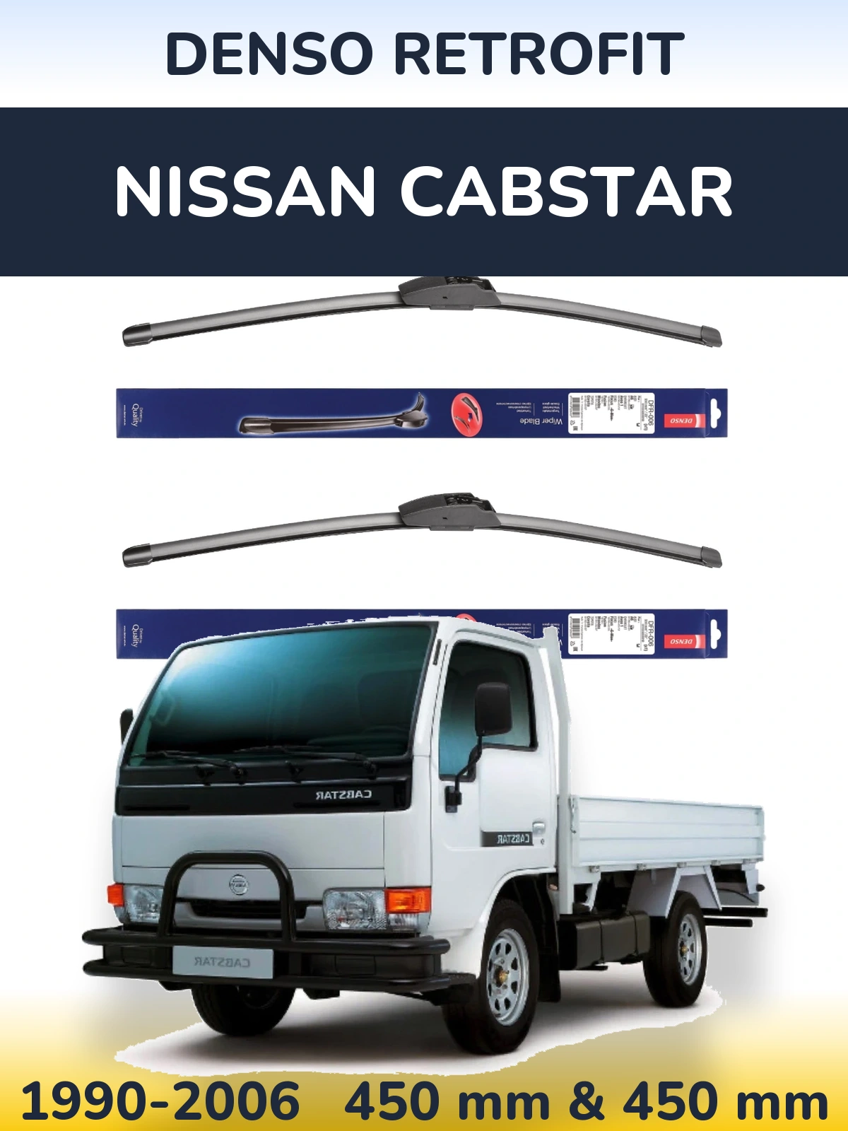Torkarblad Denso Retrofit för Nissan Cabstar