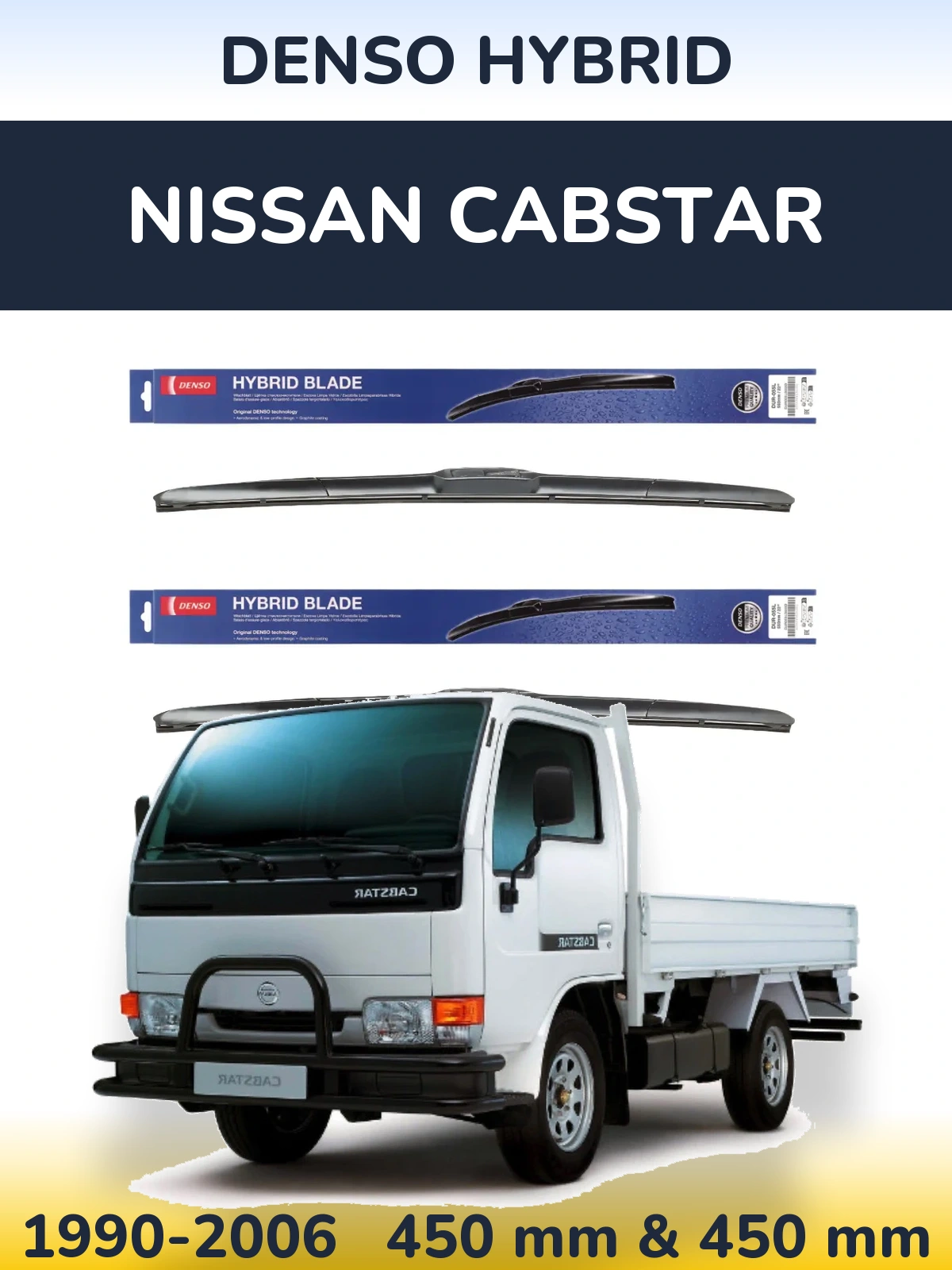 Torkarblad Denso Hybrid för Nissan Cabstar