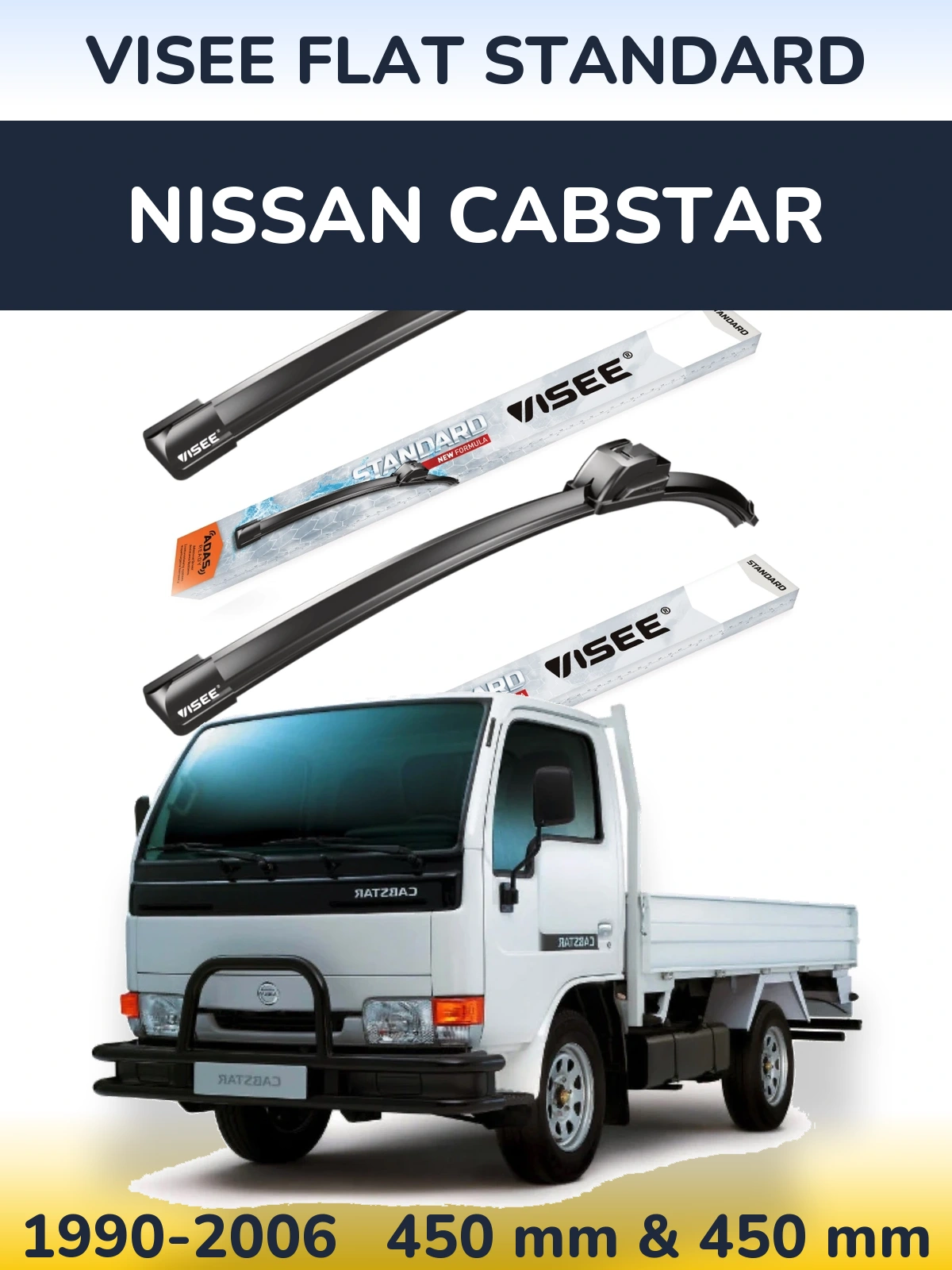 Torkarblad VISEE FLAT STANDARD för Nissan Cabstar