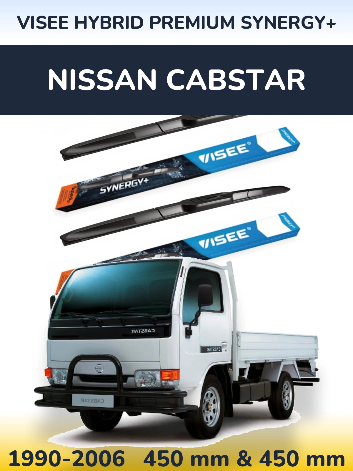 Torkarblad VISEE HYBRID PREMIUM SYNERGY+ för Nissan Cabstar