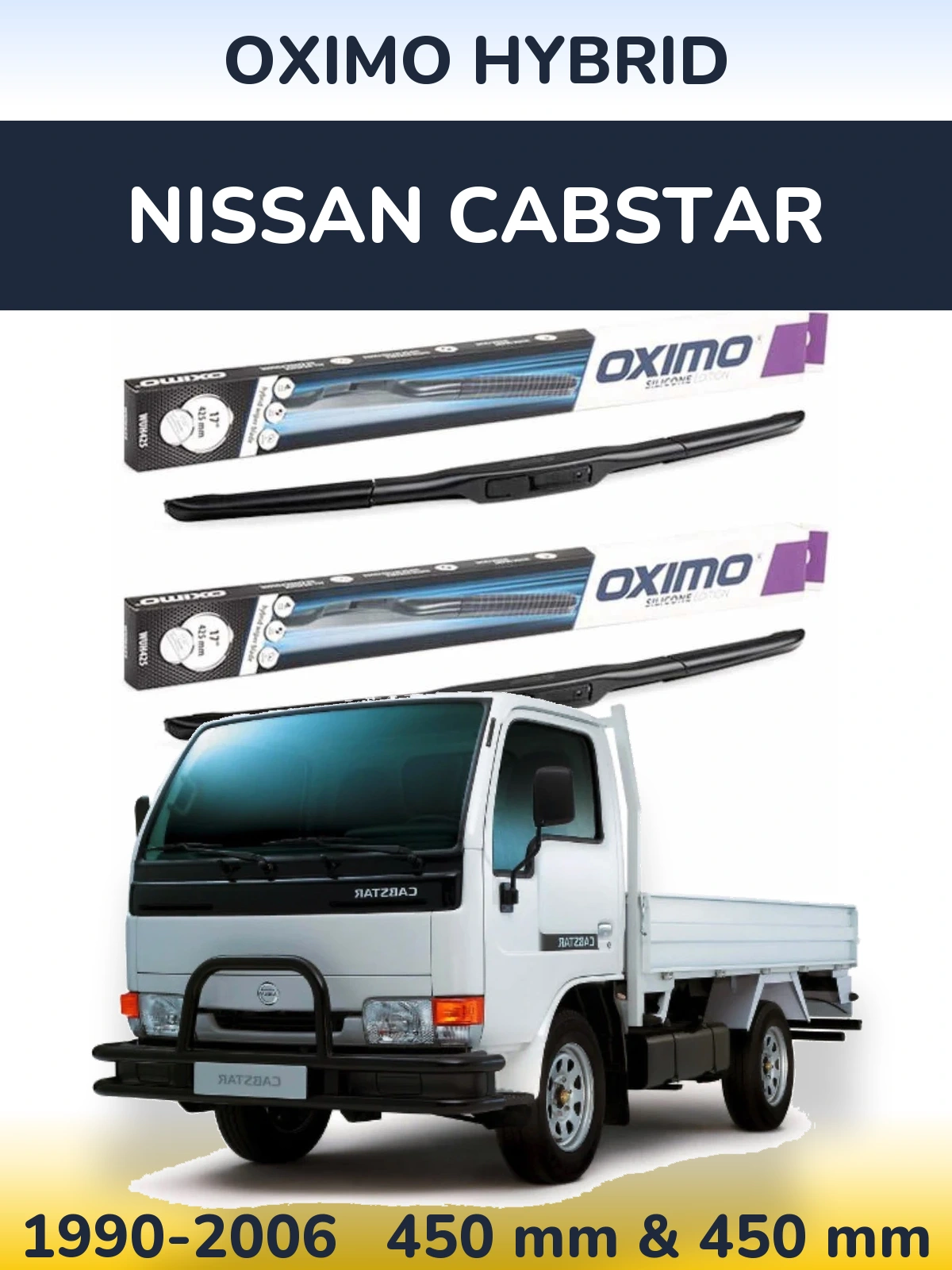 Torkarblad Oximo Hybrid för Nissan Cabstar