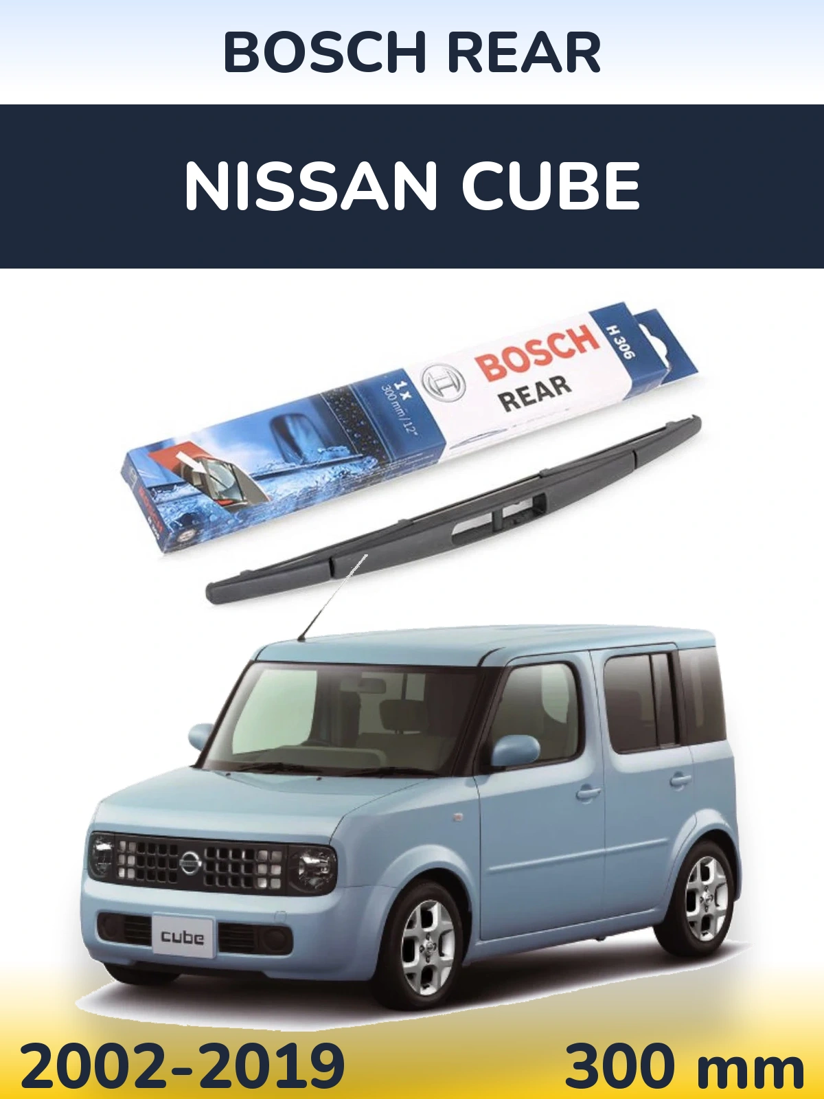 Torkarblad BOSCH Rear för Nissan Cube